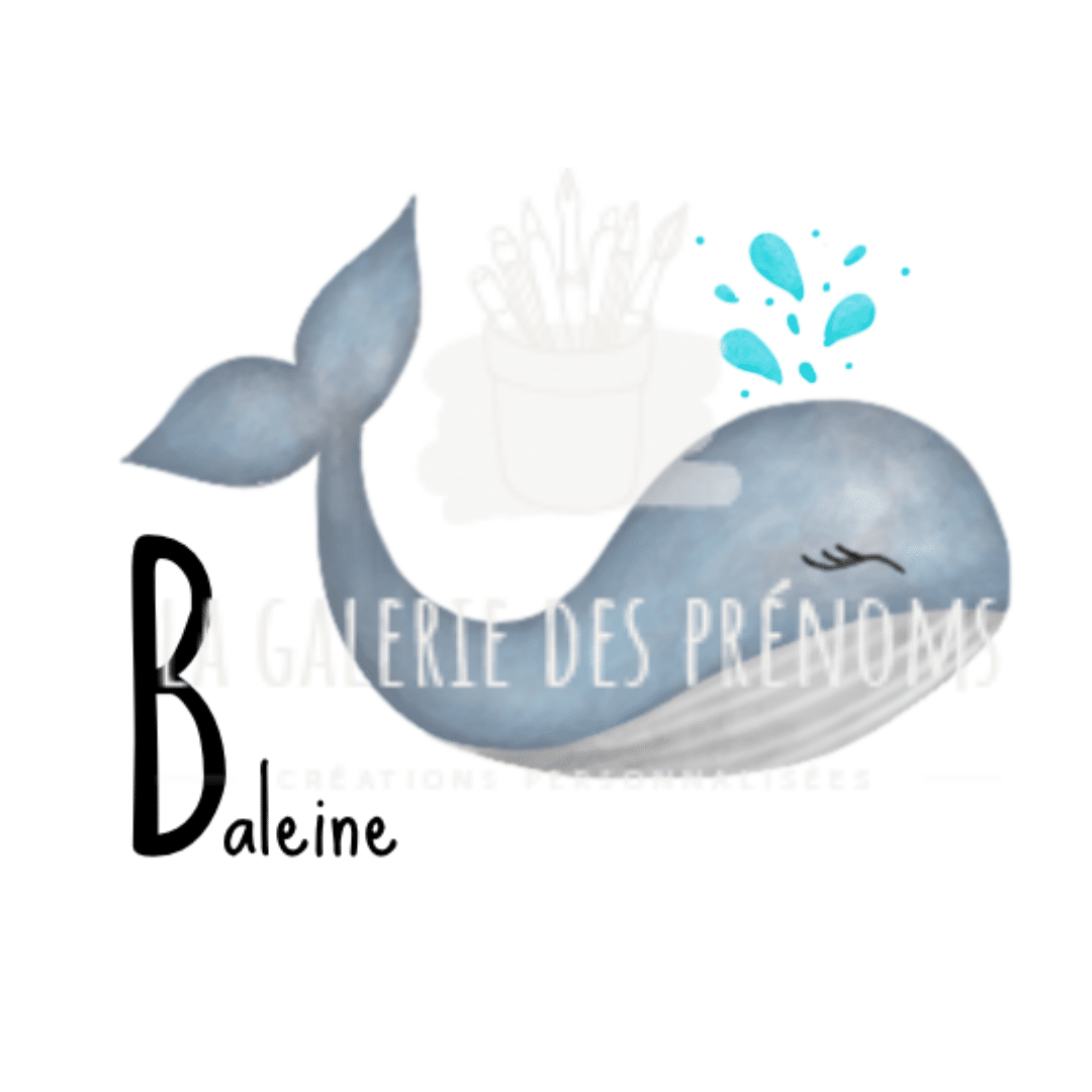 Baleine pour le B de l'alphabet
